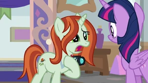 Queen Chrysalis disguised as a photographer.