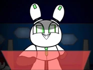 Rabbot's evil grin.