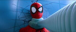 Spider-Man vs Doctor Octopus in a flashback