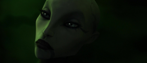 After Ventress repeated a pledge to her honor her sisters with loyalty above all else, she was bathed in the waters.