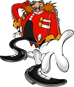 Dr. Eggman's artwork of Sonic Adventure