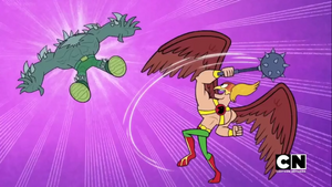 Hawkman Slams Doomsday Away