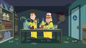 Robby and Delbert making argyle meth.