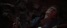 Skywalker was hurled against a wall as Dooku incapacitated him.