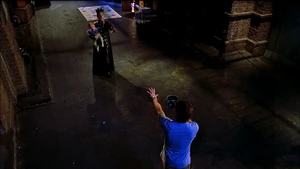 Loki facing Tim.
