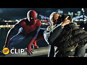 Spider-Man vs Lizard - Bridge Rescue Scene - The Amazing Spider-Man (2012) Movie Clip HD 4K