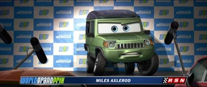 “Allinol is safe! Alternative fuel is safe! There is no way my fuel caused these cars to flame out!" - Axlerod's strict stare as he informs the Press about Allinol in Japan.