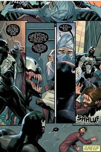 Edward Brock (Earth-616 ) and Venom (Klyntar) (Earth-616) from Venom Lethal Protector Vol 2 3 003