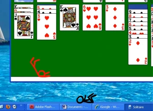The Dark Lord falling on the floor of Solitaire.
