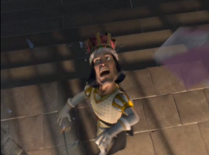 Lord Farquaad shortly before his demise.