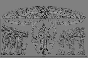 Muraldragon.jpg (243 KB) The basis of the Dragon Priest's worship, with Alduin represented as one of the Nordic Twilight Gods.