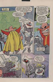 Robotnik destroys a SWAT-Bot