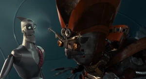 "Aah! Madame Gasket: Relax, it's me, your mommy. How did you get in here?!"