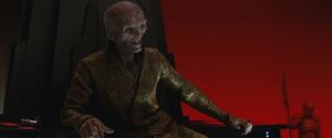 Snoke joyed to have Rey captured and brought before his eyes.