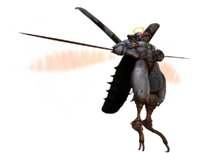 In-game model of Agnus's angelo form.