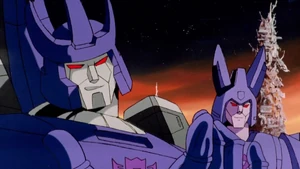 Galvatron with Cyclonus
