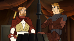 The two Jedi were dispatched to ascertain what interest the Separatists had in the Outer Rim world.