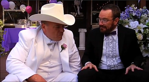 Walt with Hank Schrader prior to his wedding to Marie in 1998.