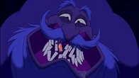 Jafar's ugly smile.