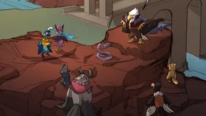 Testing Elliana's flight capability.