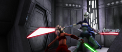 Asajj Ventress Tano fight