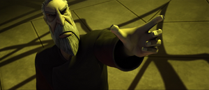 While choking Savage, Dooku calls his skills sloppy.