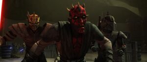 Darth Maul, Savage and Vizsla see more Hutt forces.