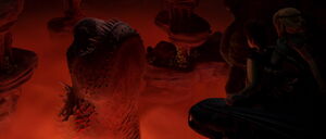 Toothless shows Hiccup and Astrid that the Red Death is the dark truth behind the recent attacks and is the real threat to Berk