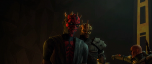 Maul signals Savage to execute the leaders.