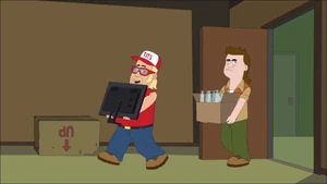 Delbert and Robby after robbing a house of its TV and crystal buttblugs.