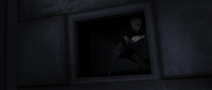 Avoiding capture by patrolling clone troopers, Ventress slipped back into the ventilation shafts.