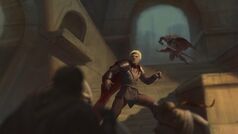 Aegon the Conqueror under attack by assassins