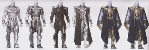 Thanos outfit variations.