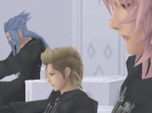 Demyx and the other members of Organization XIII meeting Xion for the first time.