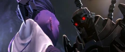 Drednok interrogates Dal'Rel.