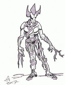 An android body of Hatbot from "General Hatter".