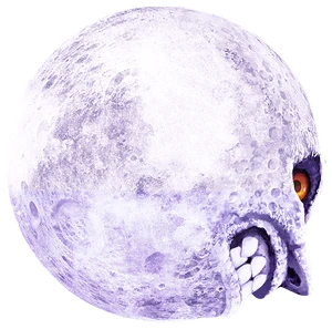 Official artwork of Majora possessing the moon.