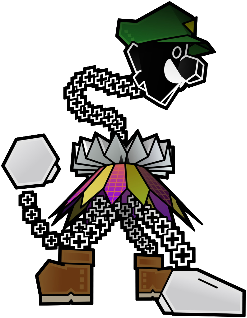 super paper mario count bleck human