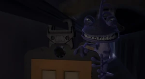 Randall rides on doors.