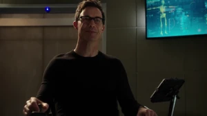 Thawne disguised as Dr. Harrison Wells.