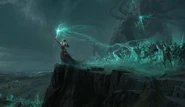 Karthus summoning an undead army.