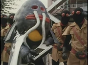 Namazuun with his tape recorder.