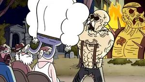 Howard Fightington with catched Skips.