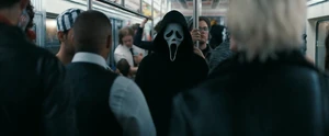 Quinn on the subway.