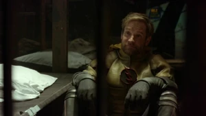 Eobard mocking Barry when Barry's speed is causing loss memories.