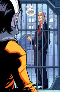 P37 20.jpg (337 KB) D.A. Sinclair being offered a job in the Global Defense Agency by Cecil Stedman.