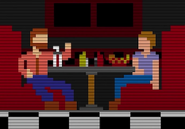 Thomas and Arthur at the diner