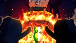 Monodam committing Suicide.