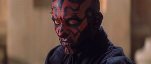 Maul's evil stare seconds before he starts fighting