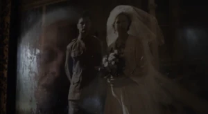 The Douglas' wedding photo taken shortly before Howard's deployment